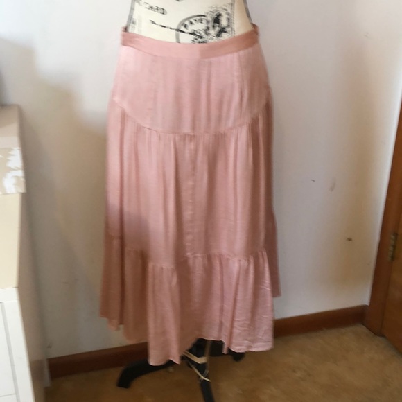 Banana Republic Pink Silk Skirt - Picture 4 of 8